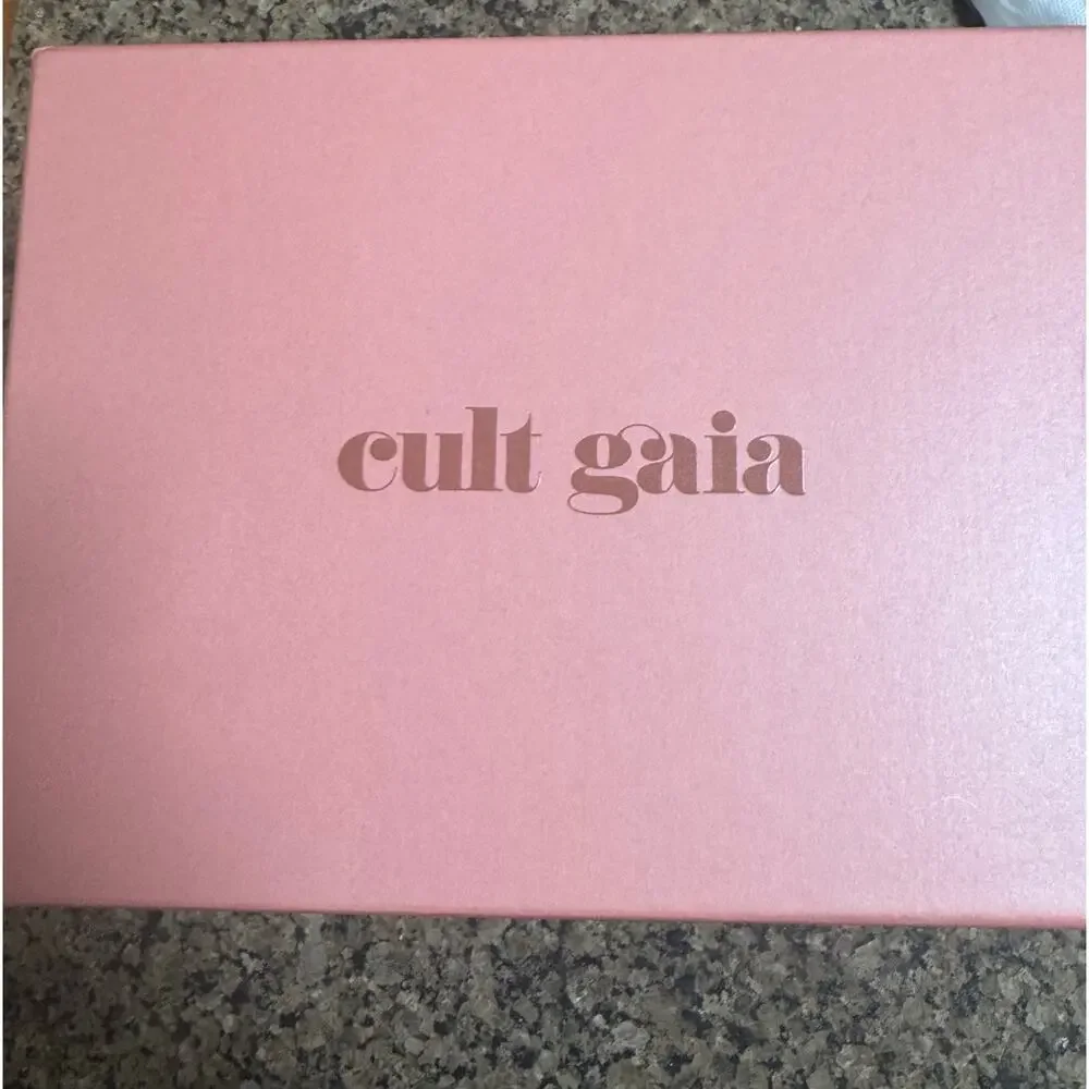 Stunning Cult Gaia Reina Clutch Handbag - NWT Brushed Brass - Picture 8 of 15